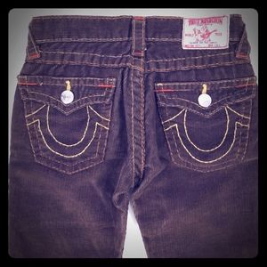 True Religion Corduroy Bell Bottom kids pants